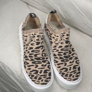 Schutz size 9.5 Animal print sock style fashion trainers